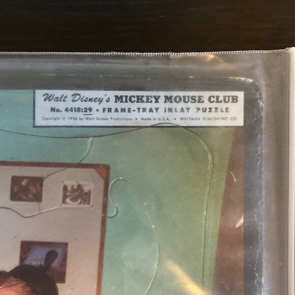1956 Walt Disney's Mickey Mouse Club Frame-Tray Inlay Puzzle - Picture 2 of 3